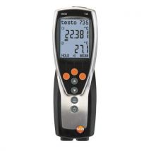 Temperatuurmeter Met Verwisselbaar Sensor, 3 Kanaal - 735-1, - Testo