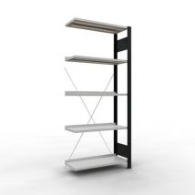 Aanbouwstelling Enkelzijdig Aristo-clip 1800x300x750 Zwart, - Schulte