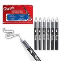 Acrylstift Sharpie, Penseelpunt - Wit, - Sharpie
