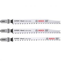 Decoupeerzaagblad Expert 3-dlg Wood (2x T308b, 1x T308bo), - Bosch