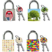 Hangslot 30 Mm Met Sleutel Gekleurd Patroon 3430eur, - Master Lock