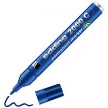 Permanente Markeerstift E2000c, Blauw, Ronde Punt, - Edding