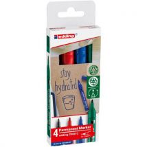 Hoes Met 4 Markeerstiften E2000c, - Edding