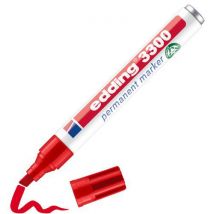 Marker Edding 3300 Lijnbreedte: 1 - 5 M Kleur Inkt: Rood, - Edding