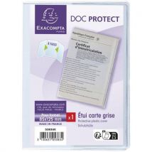 Beschermetui In Pvc 85x125 3-luik Voor Grijze Kaart, - Exacompta