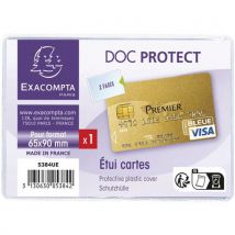 Beschermetui In Pvc 65x95 Voor Bankkaart, - Exacompta