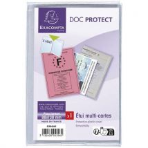 Beschermetui In Pvc 88x138 4-luik Voor Diverse Kaarten, - Exacompta