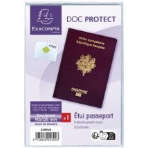 Beschermetui In Pvc 90x125 2-luik Voor Paspoort, - Exacompta