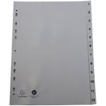 Tabblad met bedrukte tabs - numerisch - Exacompta - Exacompta