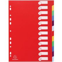 Tabblad Pp Opaak A4+ 12 Tabs 15st, - Exacompta