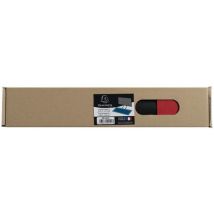 Bureauonderlegger Pu 35x60cm Zwart/rood, - Exacompta