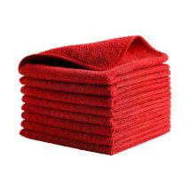 Microvezeldoek Vierkant 30/30 Rood, - Rubbermaid
