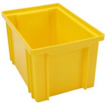 Stapelbare bak - geel - lengte 200 tot 630 mm - 3,6 tot 85 liter