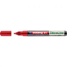 Ecoline Verfmarkeerstift E-51, Fijne Punt Rood, - Edding