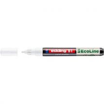 Ecoline Verfmarkeerstift E-51, Fijne Punt Wit, - Edding