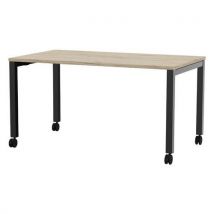 Vergadertafel Arial 160 X 80 X H 73.5 Cm Eik - Zwart, - EOL