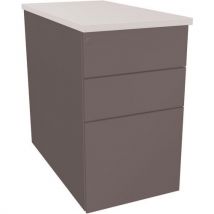 Ladeblok 3 Laden B 43,2 X D 80 X H 73,5 Cm Grijs/wit, - EOL