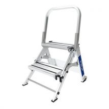 Aluminium Opstapkruk Step Up. 2 Treeds., - Tubesca-Comabi