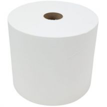 Schoonmaakpapier 1-laags Nieuwe Vezels Wit Rol/1050 M, - Ikatex