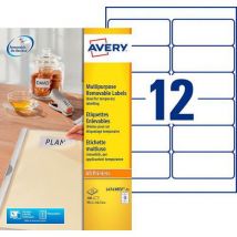Verwijderbare Etiketten Ilc Wit 99,1x42,3 Mm, - Avery
