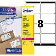Set Van 800 Laseretiketten Wit 99,1x67,7 Mm, - Avery