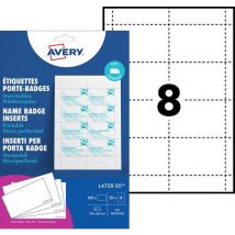 160 Microgeperforeerde Insteekstukken Voor Badges 60 X 90 Mm, - Avery