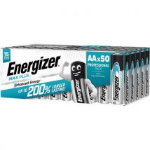 50 Alkalinebatterijen Energizer Max Plus Aa/lr6, - Energizer