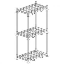 Opslagmodule - 3 Manuracks Dubbel, Bruikb. Hoogte - 1500 Mm, - MDM