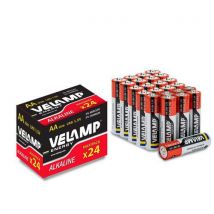 Set van 24 alkalinebatterijen - VELAMP - Velamp