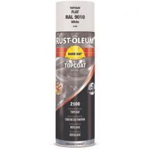 Spuitbus Verf Hard Hat 500 Ml Wit Mat Ral9010, - Rust-Oleum