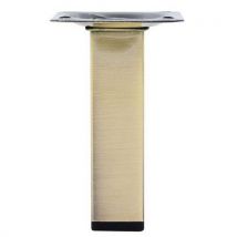 Vierkante Poot Plaat 60x60x100 Mm Sectie 25x25 Mm Wit Staal, - Cime