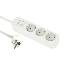 Manutan Expert - Contactdoos met Schakelaar - 3 Aansluitingen, 16A, 1.35m Kabel - 3 Jaar Garantie