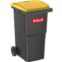 Afvalcontainer Met 2 Wielen - 240 L Geel Deksel, - Sulo