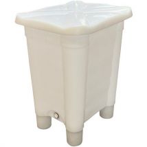 Opslagbak Met Deksel En Voeten - 115 L - Naturel, - EMP