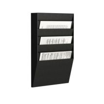 Paperflow - Wandsorteerrek Horizontaal - 6 Vakken A4 - Zwart - Eco-Verantwoordelijk