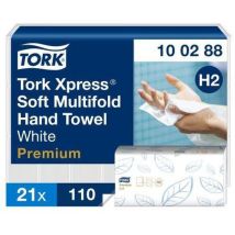 Tork - Handdoeken Premium H2 ZZ-vouw - 2310 vellen - Wit - Zacht & Eco-verantwoordelijk