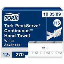 Tork - Continu handdoek - Wit - H5 Advanced - 270 vellen - 1 vouw - Eco-label