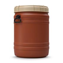 Curtec - Vat met volledige opening - 64L Donkerrood - UN-X Gehomologeerd - Voedselveilig - 100% Recyclebaar