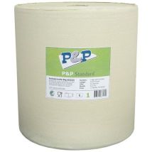 P&P - Schoonmaakpapier rol industrie Big - Geel - 1060m - Voedselveilig