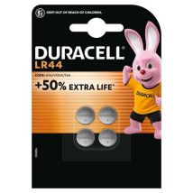 Duracell - Alkalineknoopcelbatterij LR44 - Set van 4 - Alkaline - Voor elektronische apparaten