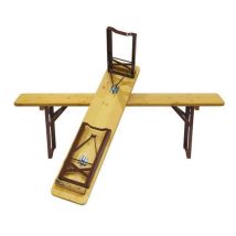 Caray - Inklapbare picknickbank hout 160 cm - 4 zitplaatsen - Intensief gebruik - Collectiviteit