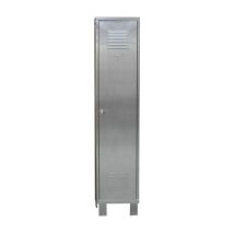 Caray - Garderobekast Zware Industrie - RVS - Op poten - 1940x400x490mm - 3 vakken