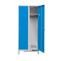 Caray - Industriële Droogkast Garderobekast - 2 Deuren - 500W - Lichtgrijs - 1800x800x490mm