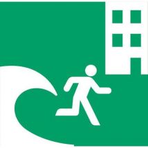 Pictogram Tsunami evacuatiegebouw - Brand