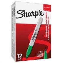 Perm. Markeerstift Sharpie Fine Met Dop Groen - Sharpie , - Sharpie