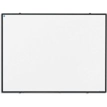 Whiteboard, Wit Emaille, Softline - Zwart Profiel 100x200 Cm, - Smit Visual