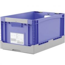 Klapbox Eq Eq64281r 600x400x285 Doorgrijphandvat Blauw, - Bito