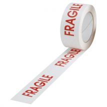 Pvc-rol Wit Fragile 50 Mm X 100 M,