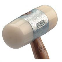 Nylon Hamer Diam. 40 Mm, Hardheid 68d, Heft Van Essenhout, - MOB