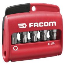 Set van 10 verschillende bits Torx Plus 1/4 - serie 1 - 25 mm + bithouder - Facom